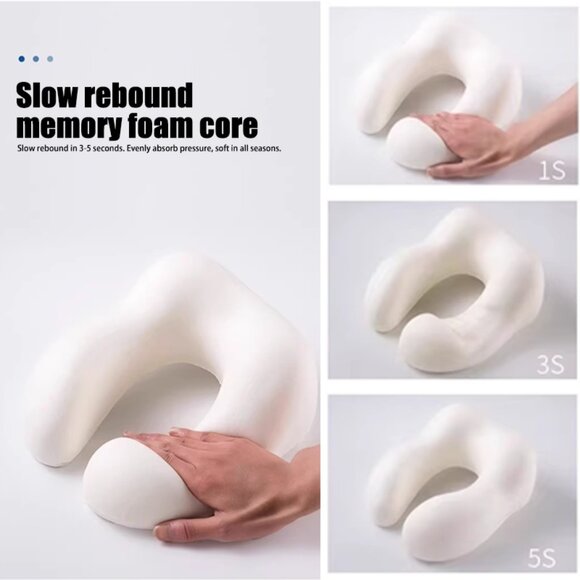 neck support U shaped hooded travel pillow for airplane1 Set - Picture 9 of 15